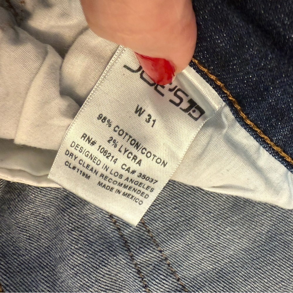 Joe's Jeans Dark Blue Ankle Cropped - Picture 2 of 10